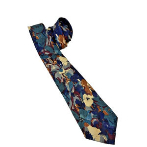 Pierre Cardin Floral Abstract Necktie 100% Polyester Made in USA 3.5"